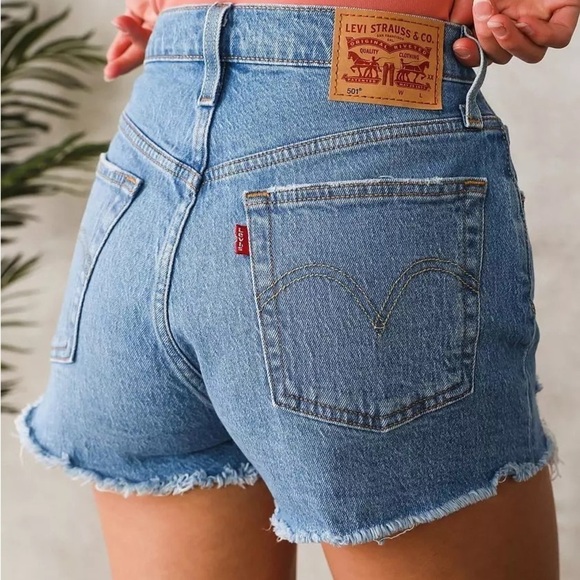 NWT! Levi’s Jazz Solo 501® Original Stretch Short - Size 32 - Picture 4 of 6